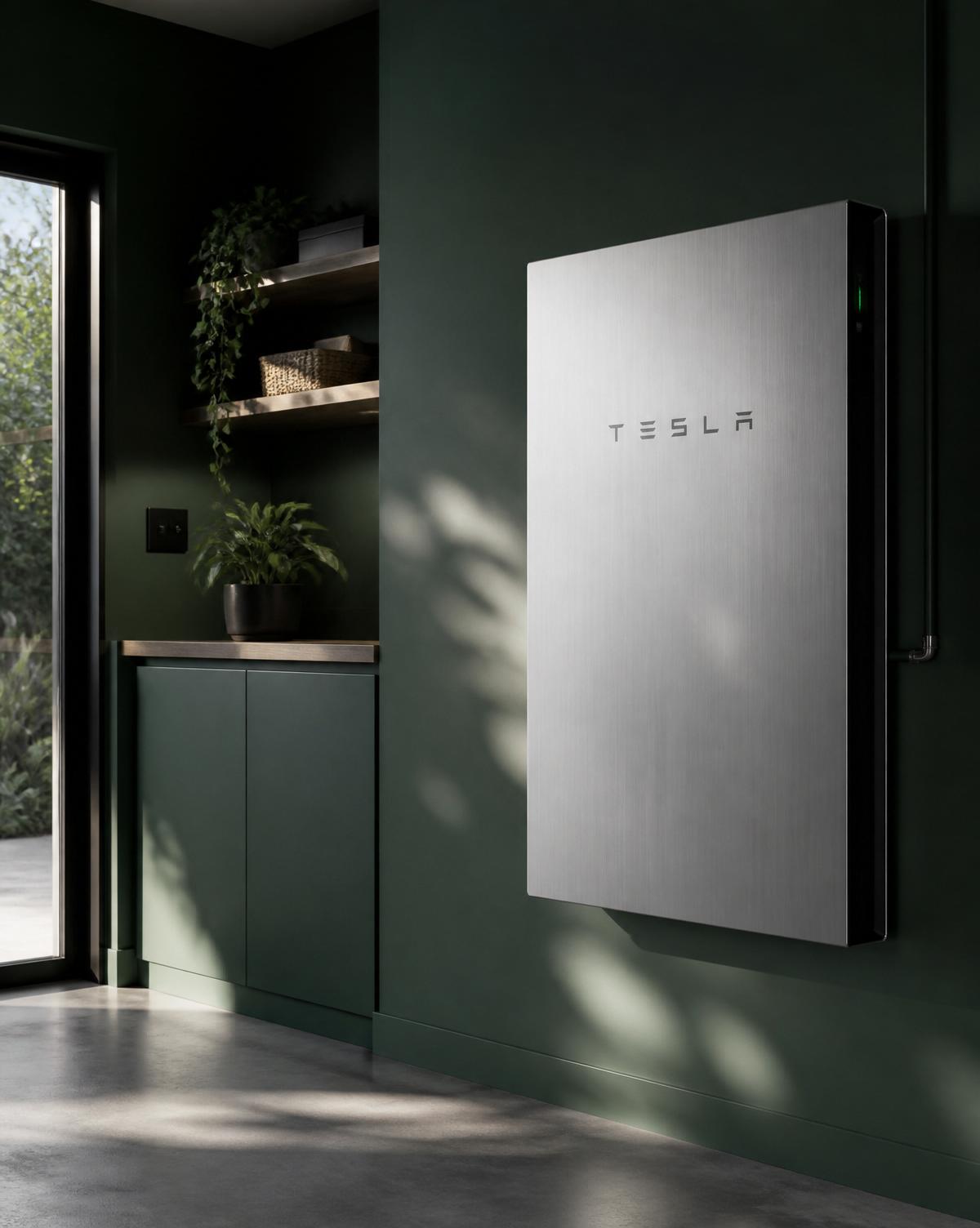 Wall-mounted home battery