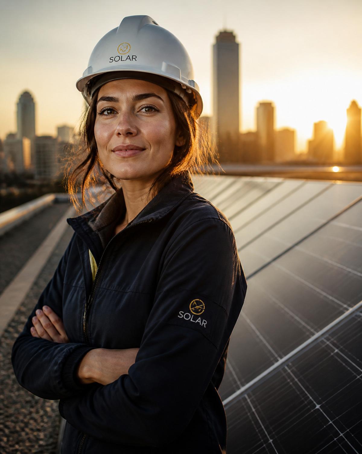 Quantum Solar lead engineer Mira Okafor